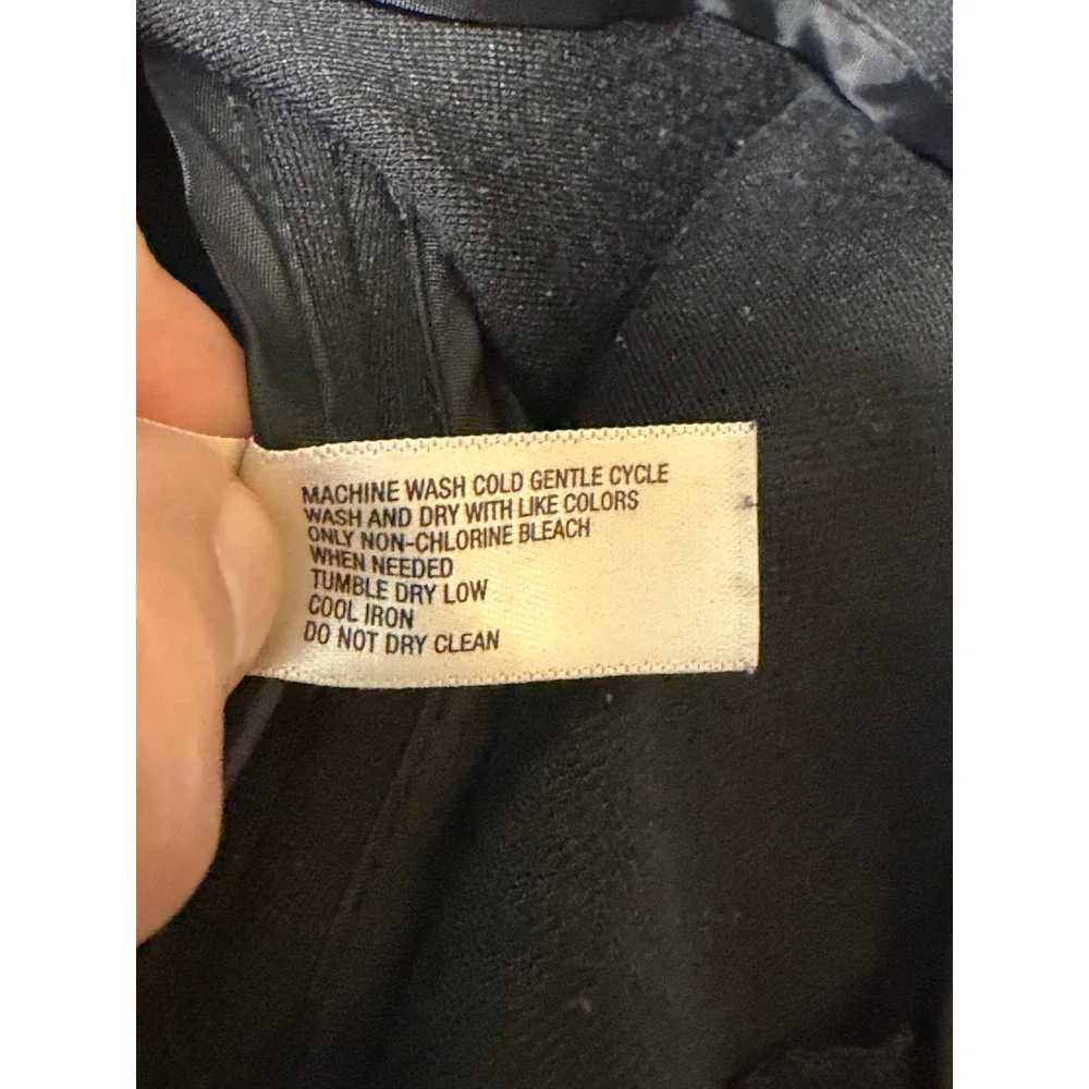 Gap Black Open Front Blazer Jacket Size M Ponte Career Quiet Luxury EUC